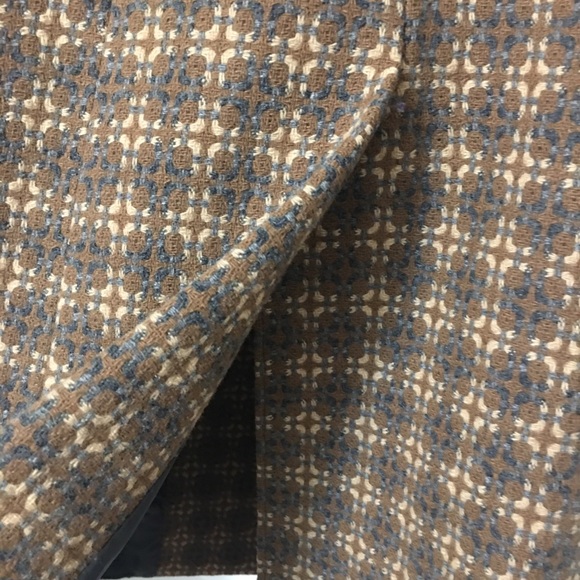 M0851 Wool Blend Tweeted Pleated Bottom Down Long Coat Sizes M - Picture 11 of 15